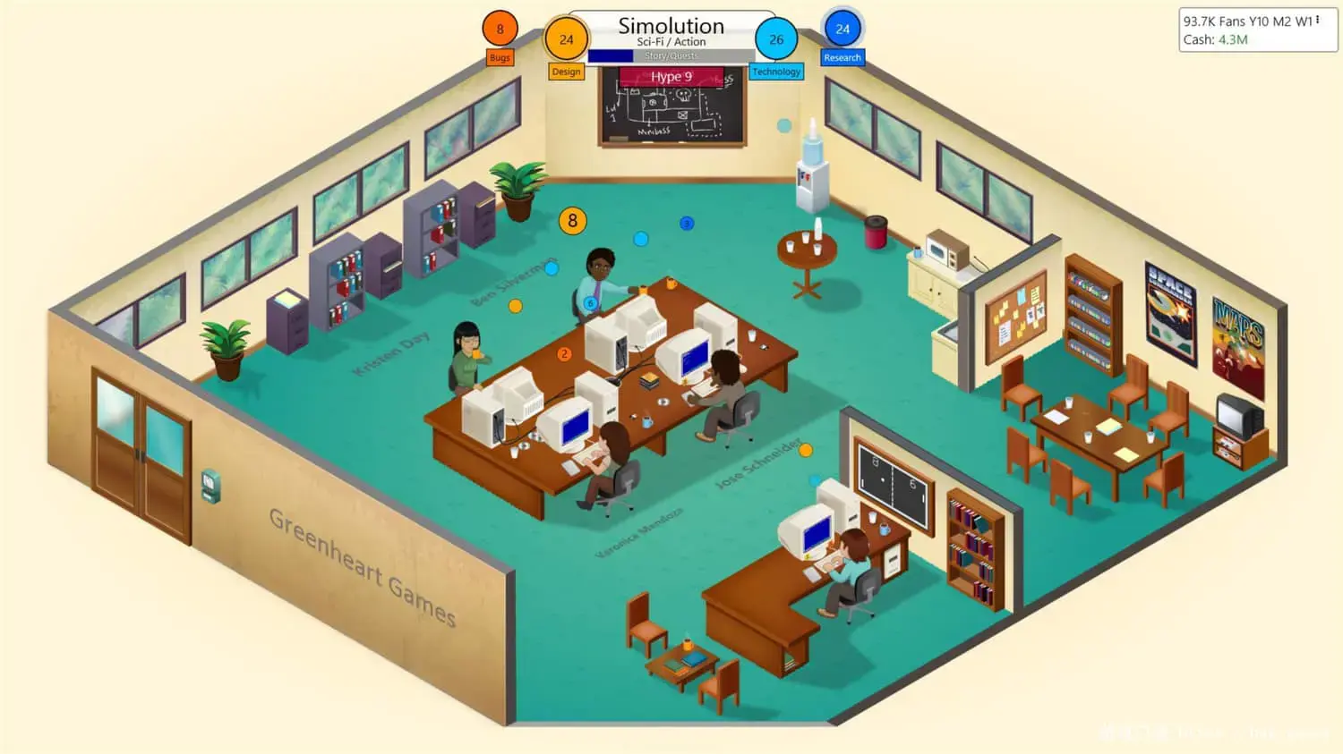 《游戏开发巨头/游戏发展国/Game Dev Tycoon》免安装中文版|迅雷百度云下载