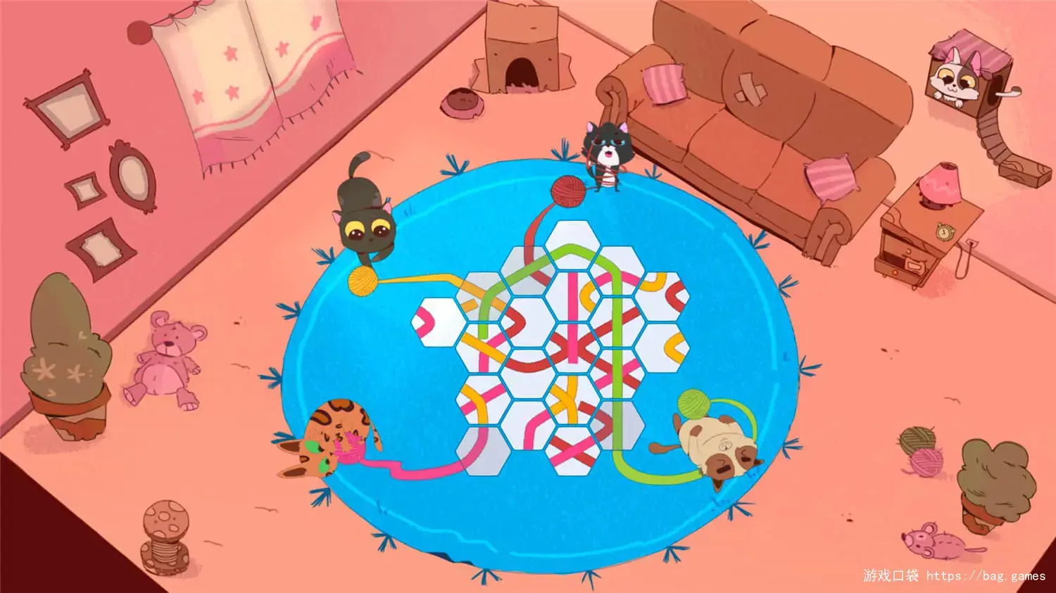 《小猫和毛线/Kittens and Yarn》
